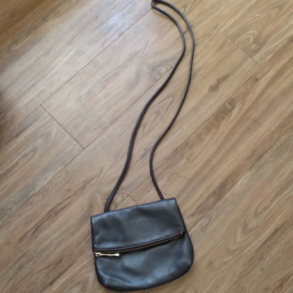 GG Boss brown leather crossbody bag
